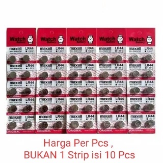 (ncs) Baterai Batre Kancing Battery Jam Tangan Maxell AG10 LR1130 LR 1130 SR54 LR44 GP189 Tutup Pent