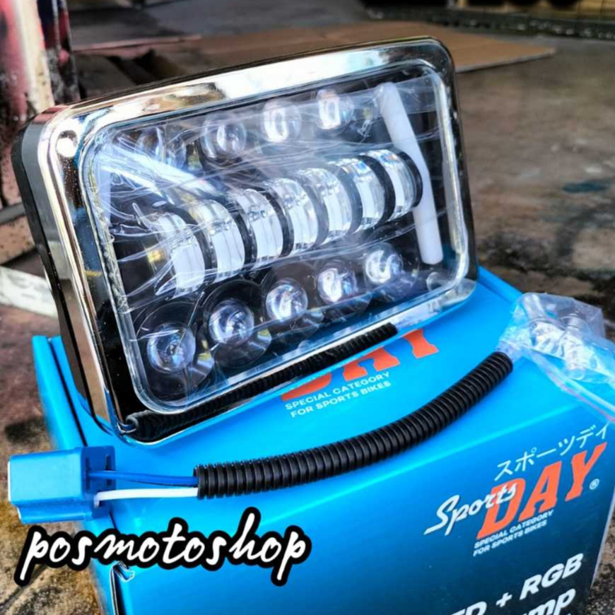 daymaker Led Kotak 16 Mata Set Batok pnp Honda WIN GL100 GL MAX PRO lampu depan motor day sportday