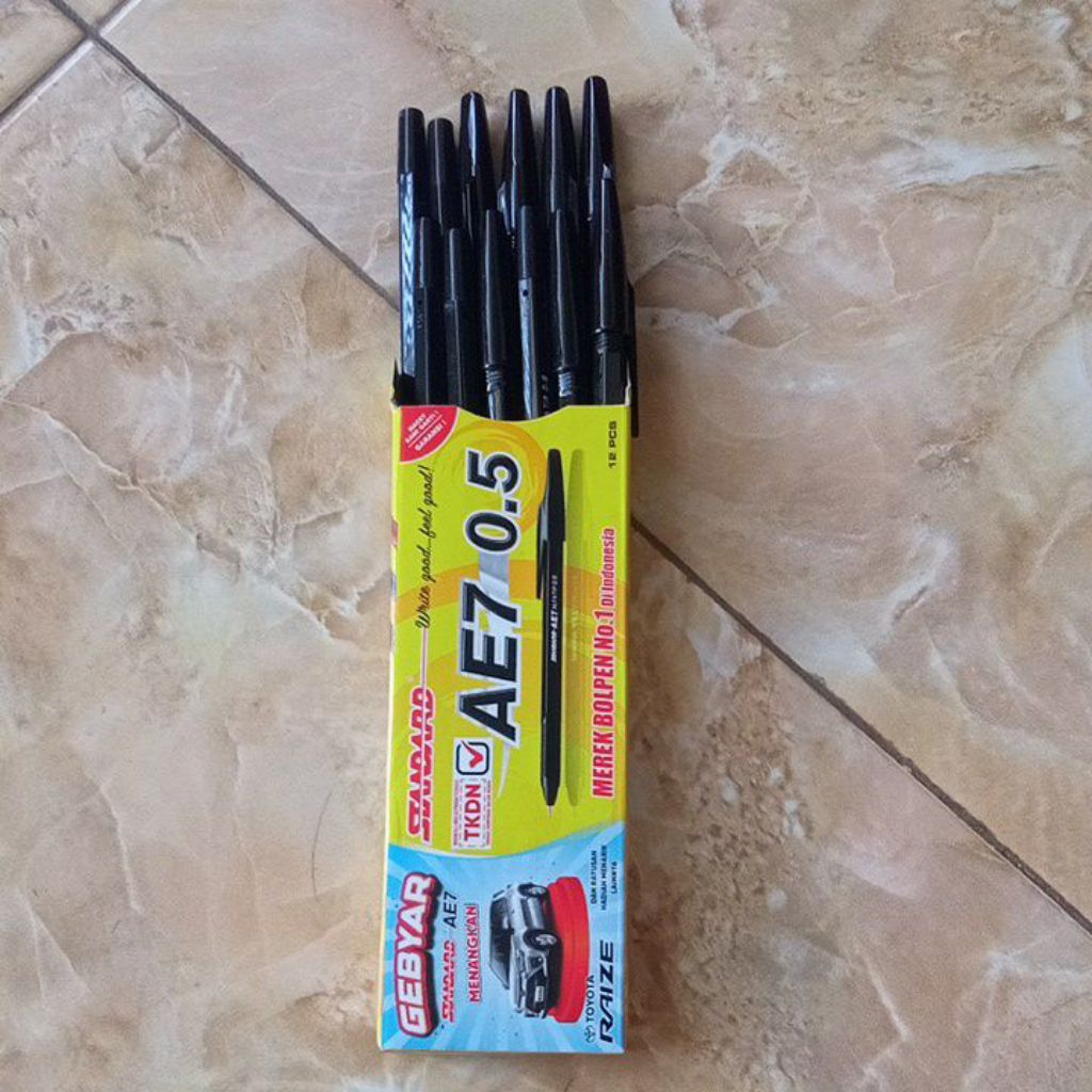 

bolpenstandard perpack isi 12 pcs