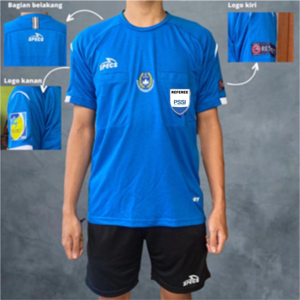 Satu Stel Baju Specs Wasit Full Logo 2020