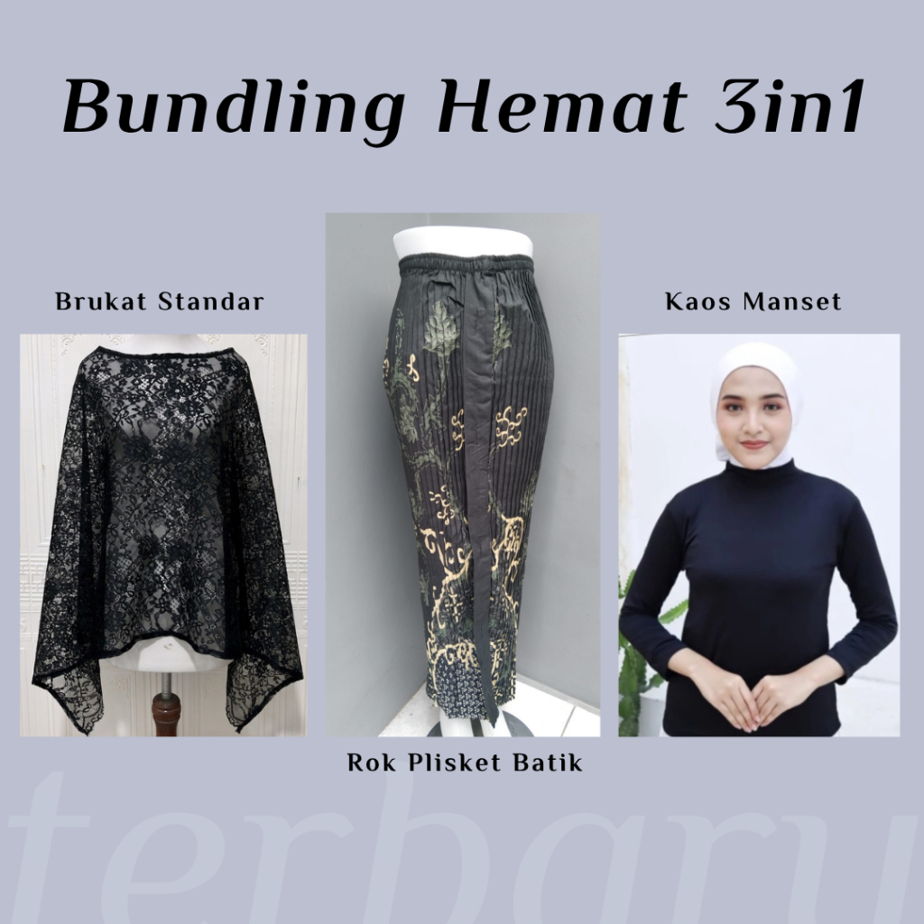 One Set Kebaya Brokat Kebaya Lamaran pesta One Set Brukat Modern Outer Brokat Cape Premium Set Kebay