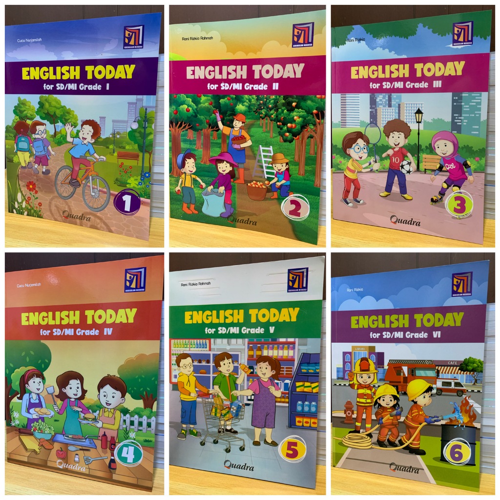 English Today Kelas 1 2 3 4 5 6 Penerbit Quadra Kurikulum Merdeka