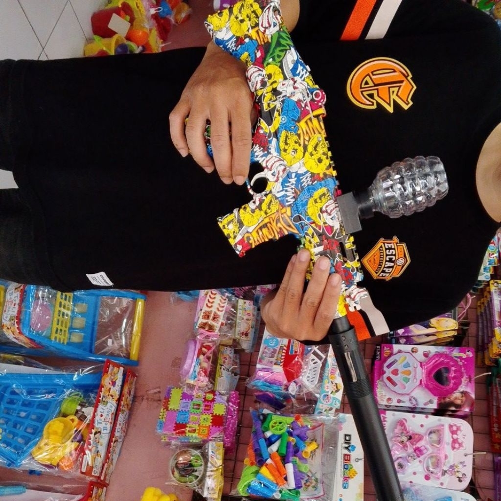 Mainan Pistol gel blaster gun charge | Tembakan peluru gel