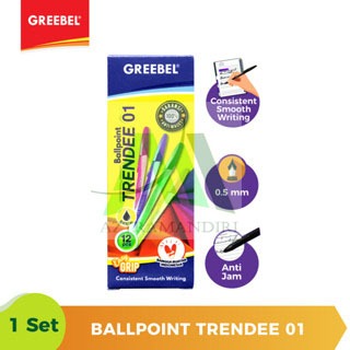 

pulpen greebel trendee 12pcs