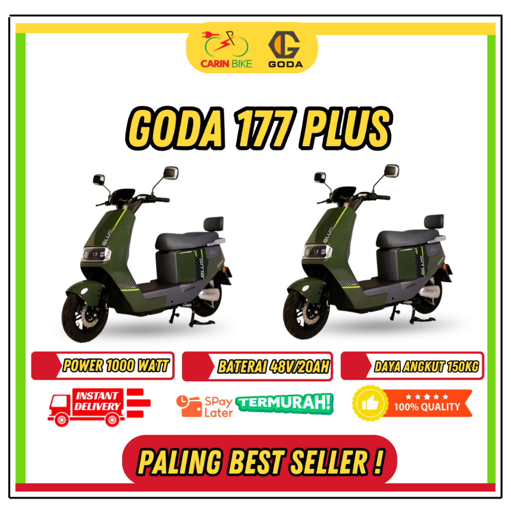 [ LUAR SAMARINDA ] SEPEDA LISTRIK GODA 177 PLUS TANK