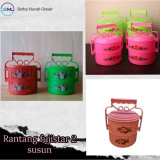 Rantang catering plastik/rantang bekal/rantang sekat 3/rantang plastik 3 susun/rantang fujistar susu