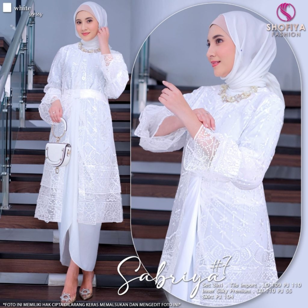 SABIYA SET SHOFIYA Baju pesta wanita original tile import
