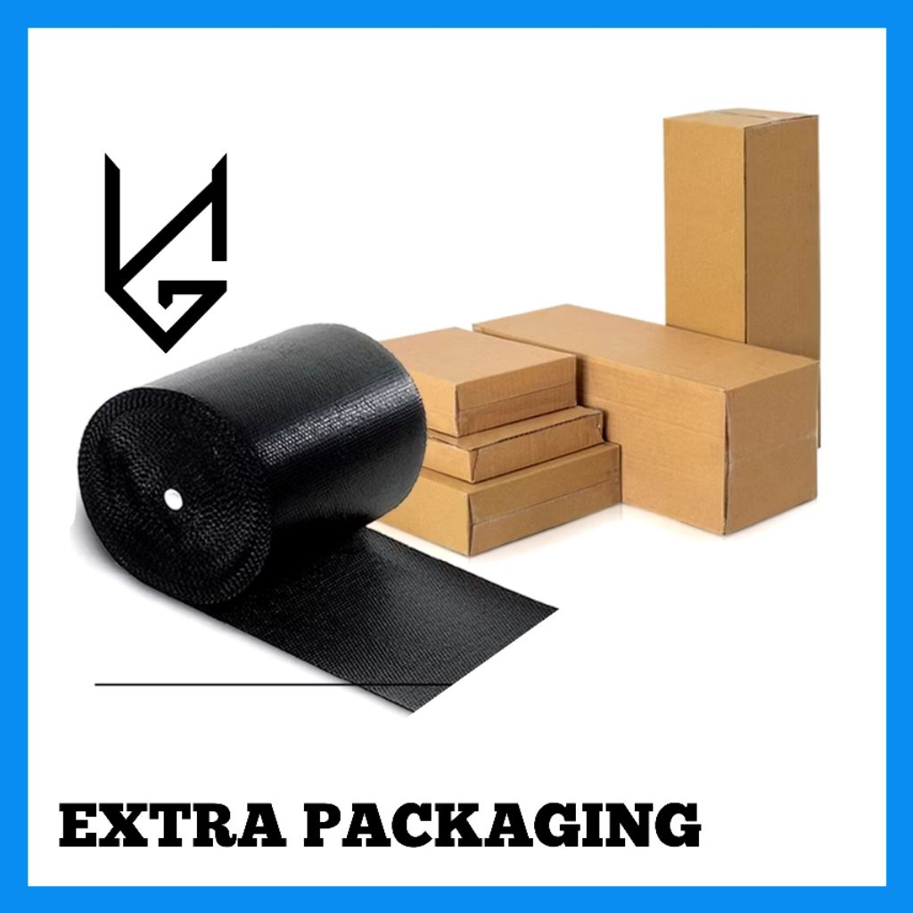 

extra packing Bubble wrap + kardus