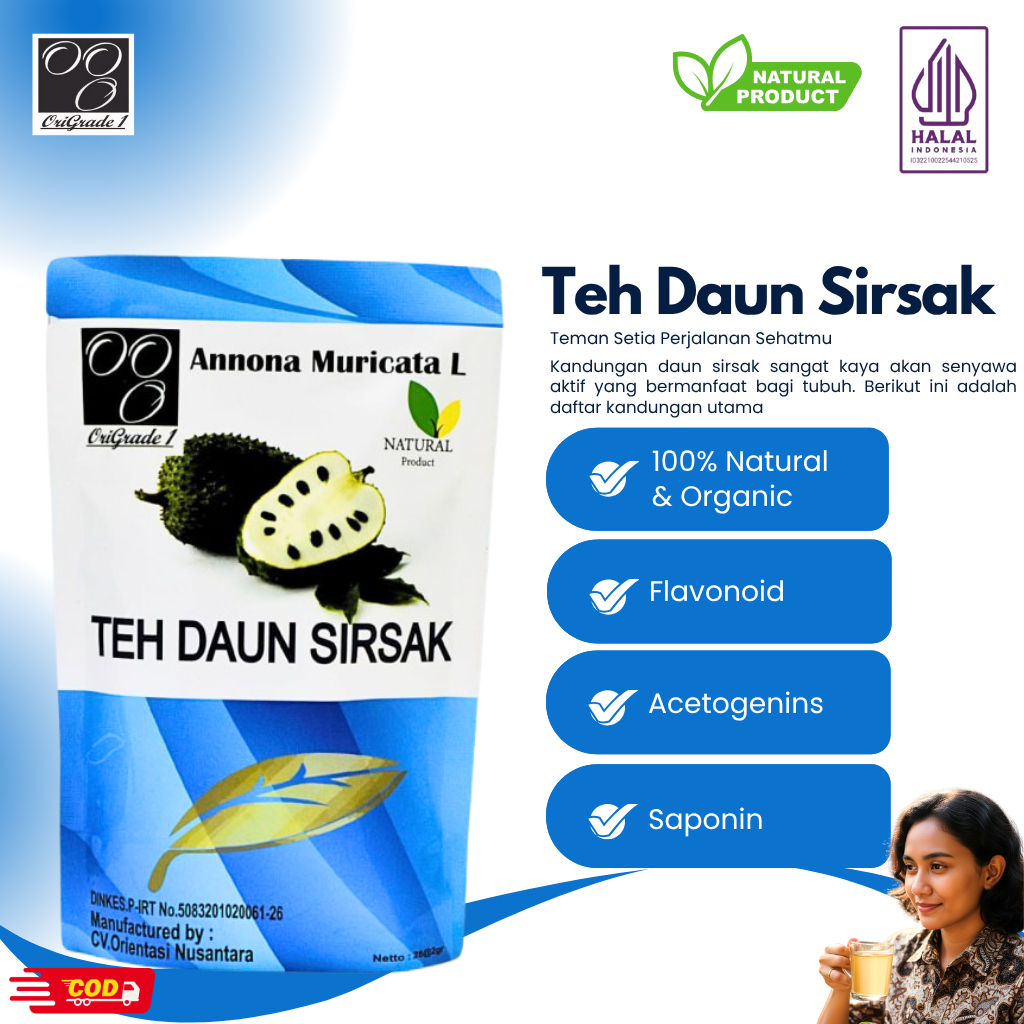 

OriGrade 1 Teh Daun Sirsak Anoma Muricata L