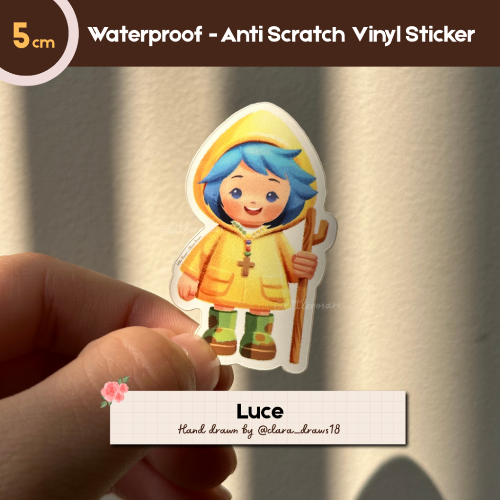 

Stiker Katolik Waterproof - Luce | Vinyl Anti Gores 5cm | Handdrawn Sticker
