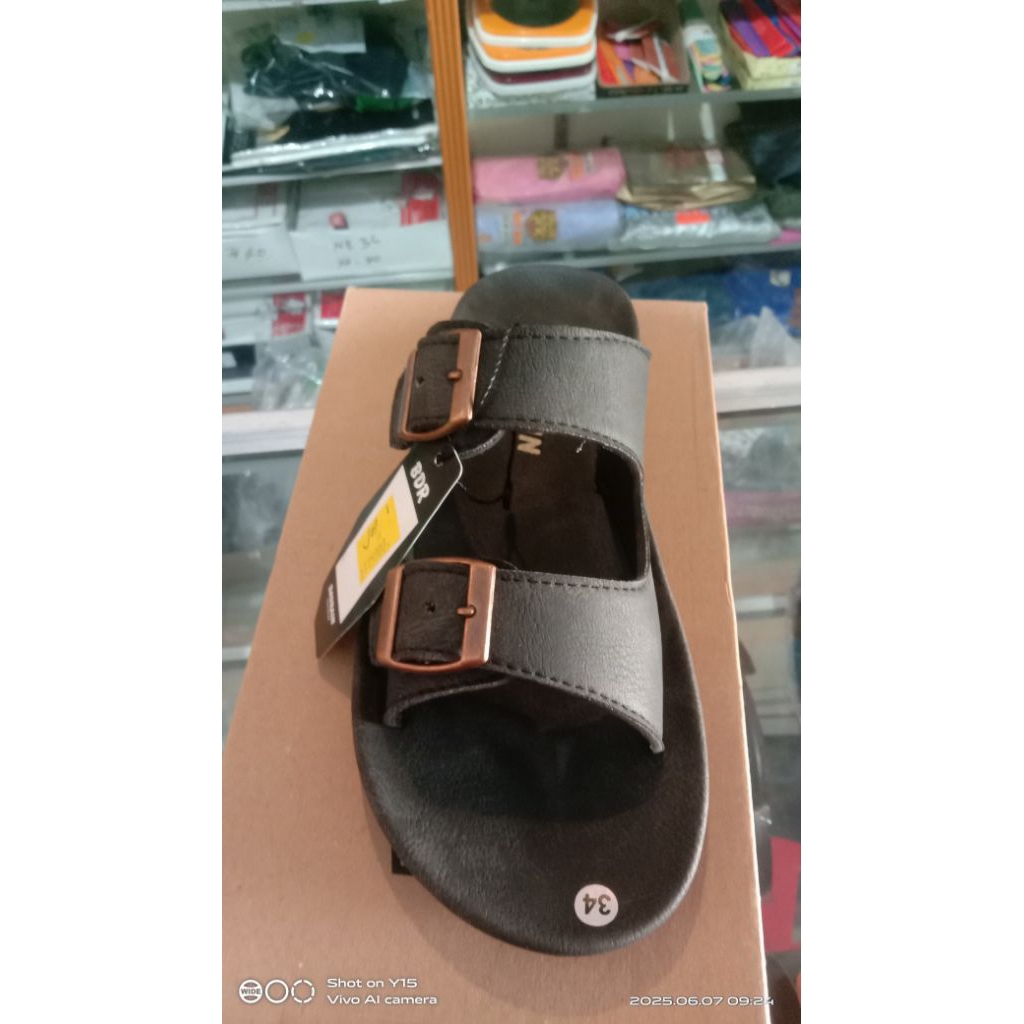 Sandal kulit anak anak badrain original size 33- 35