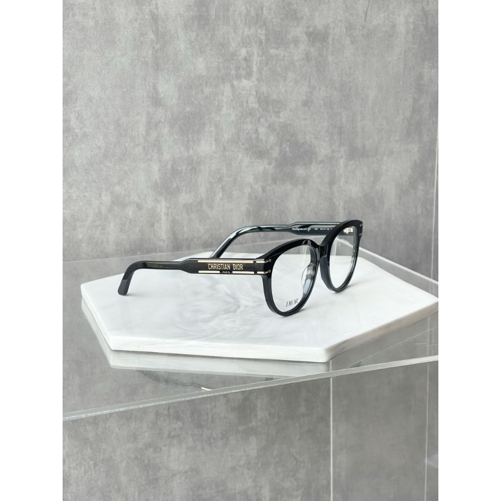 DIOR Signature Glasses Black (bisa ganti lensa)