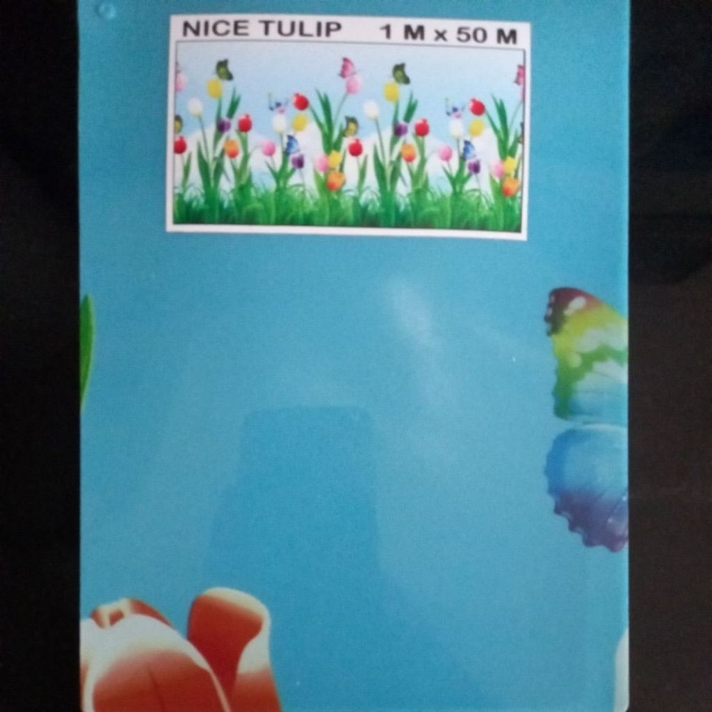Fiber roll motif nice tulip (tutup pagar)