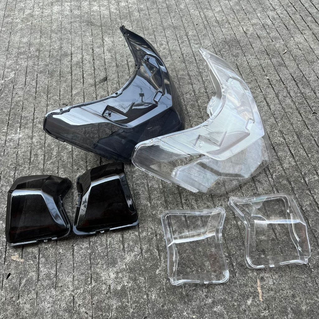 PAKETAN MIKA LAMPU BELAKANG LAMPU STOP + MIKA SEIN DEPAN BENING / SMOKE MOTOR NMAX OLD / LAMA TAHUN 