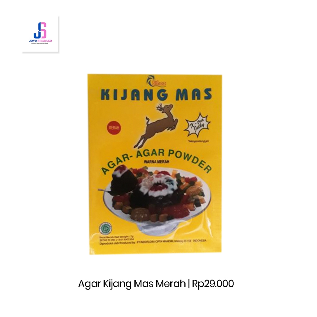 

Agar Kijang Mas Merah Isi 12 pcs / pack