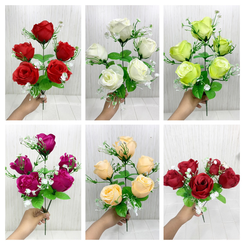 Bunga Dekorasi Mawar jepang Ros no2 K5