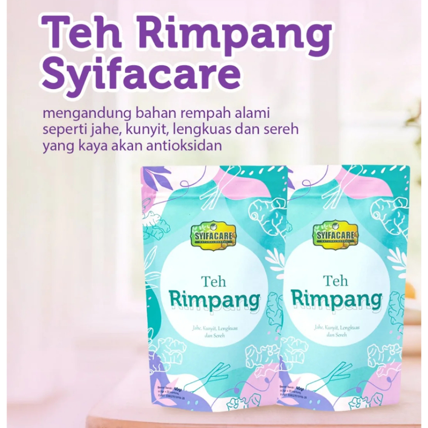 

Teh Rimpang Syifacare Minuman Rempah Pilihan 100% Herbal Alami Teh Celup Diet Teh Detox Tubuh