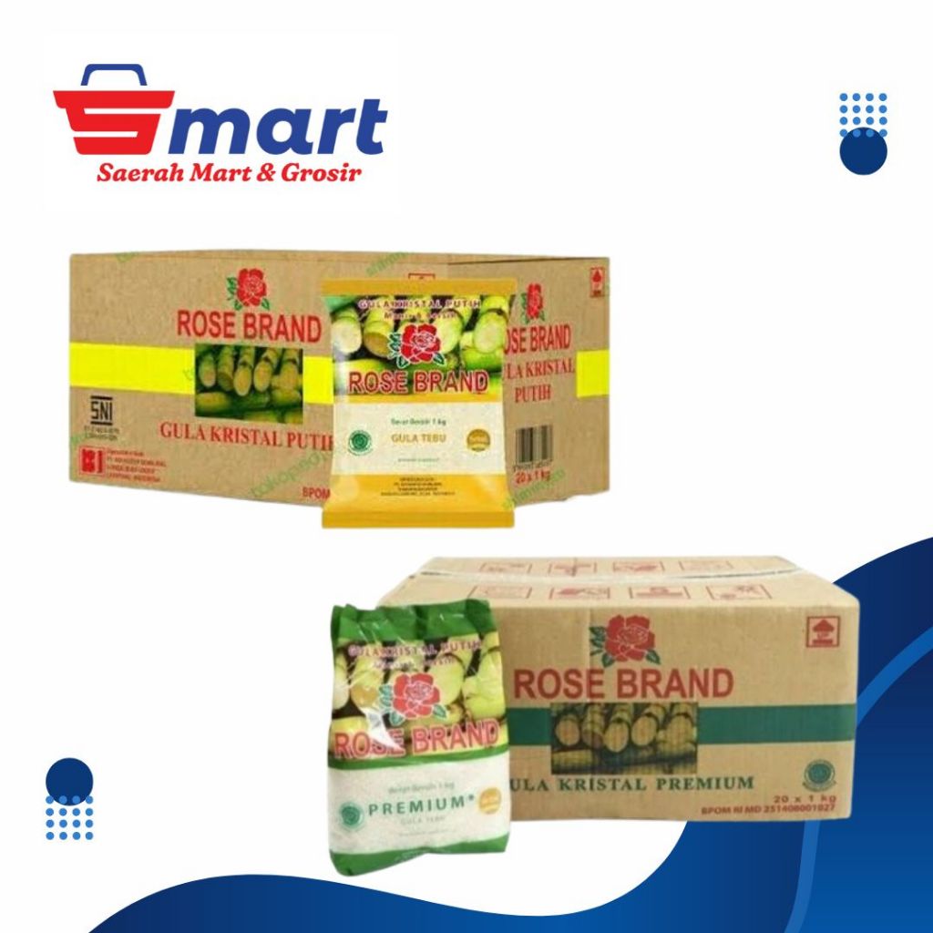 

Gula rose brand 1kg isi 10