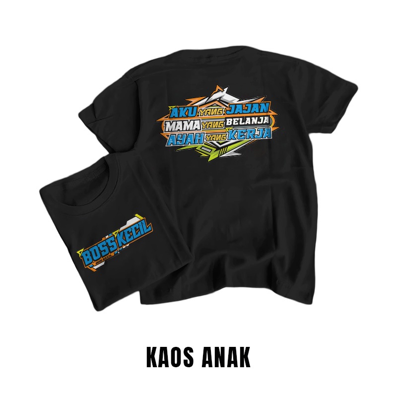 Kaos Bos Kecil - Baju Anak Anak Lucu Cowok Cewek - Kaos Murah Lebay
