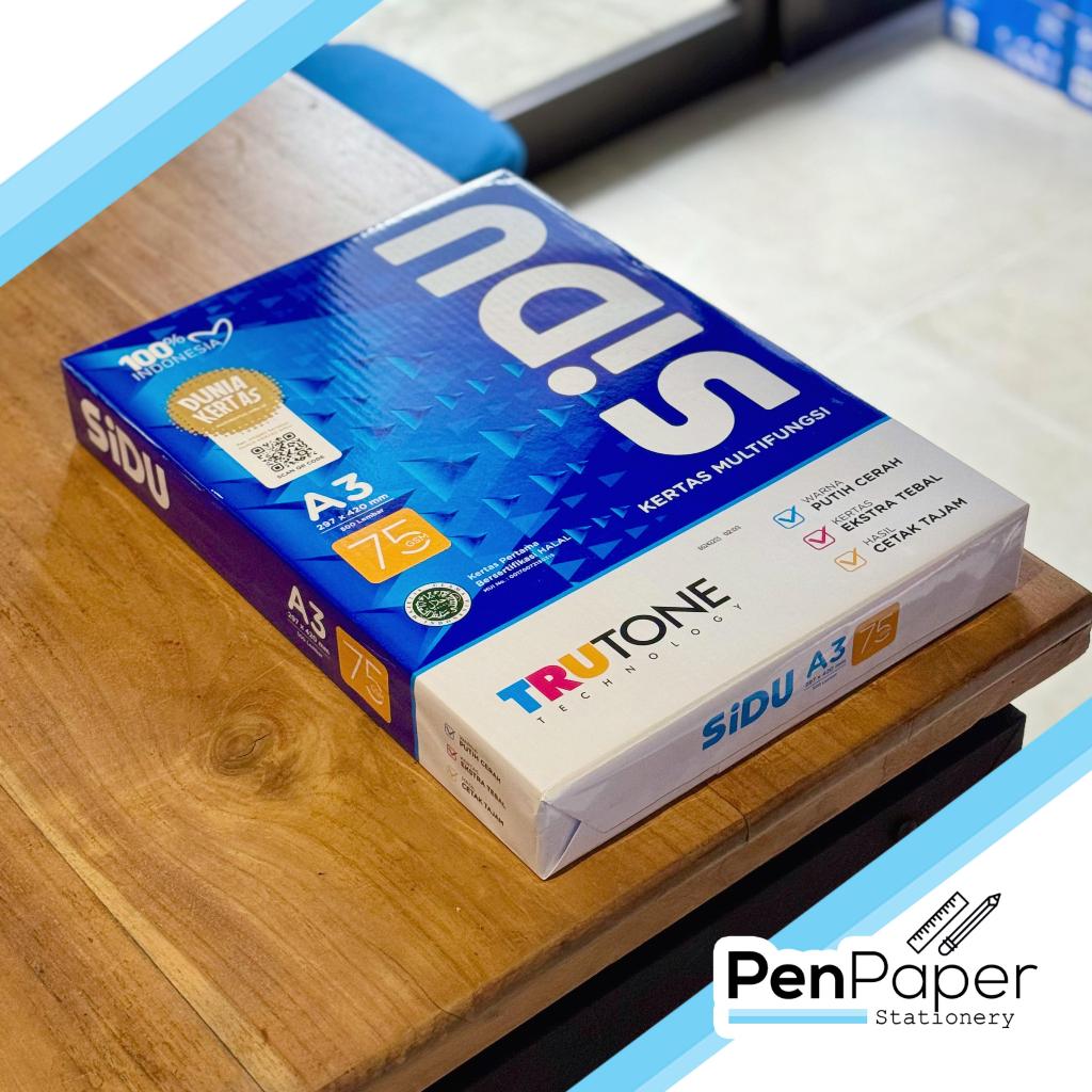 

Kertas HVS A3 75gr Putih Sinar Dunia SIDU