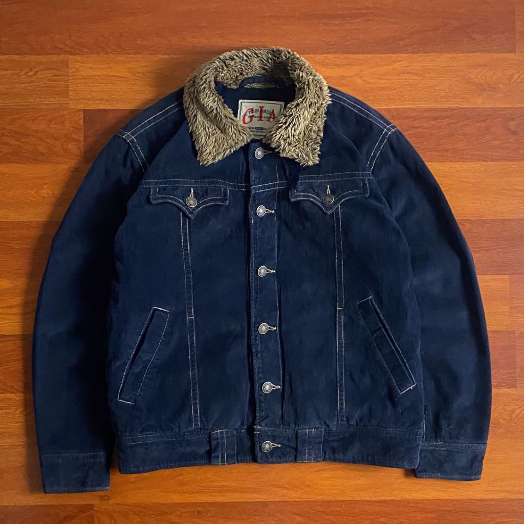 GIA vintage trucker corduroy jacket ( L - XL ) pria