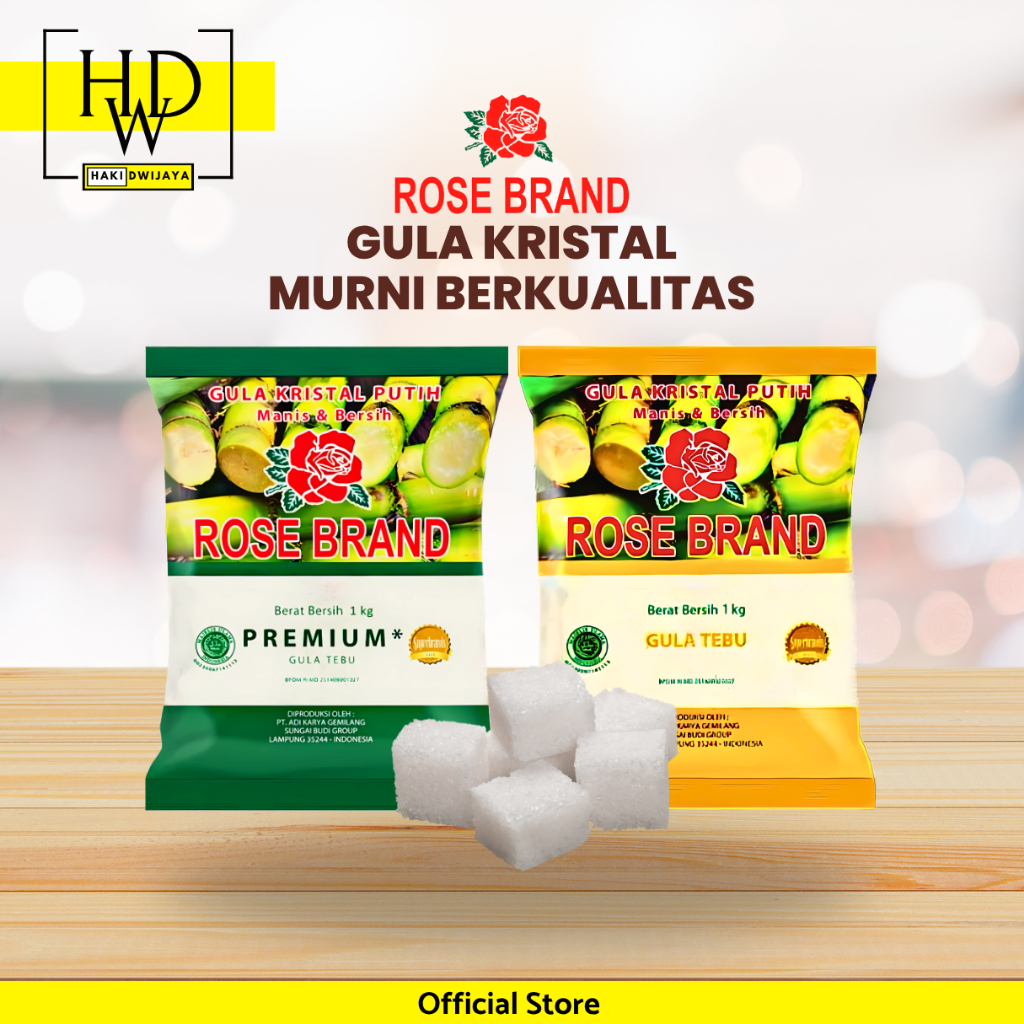 

Rose Brand Gula Pasir Kemasan 1kg Berkualitas