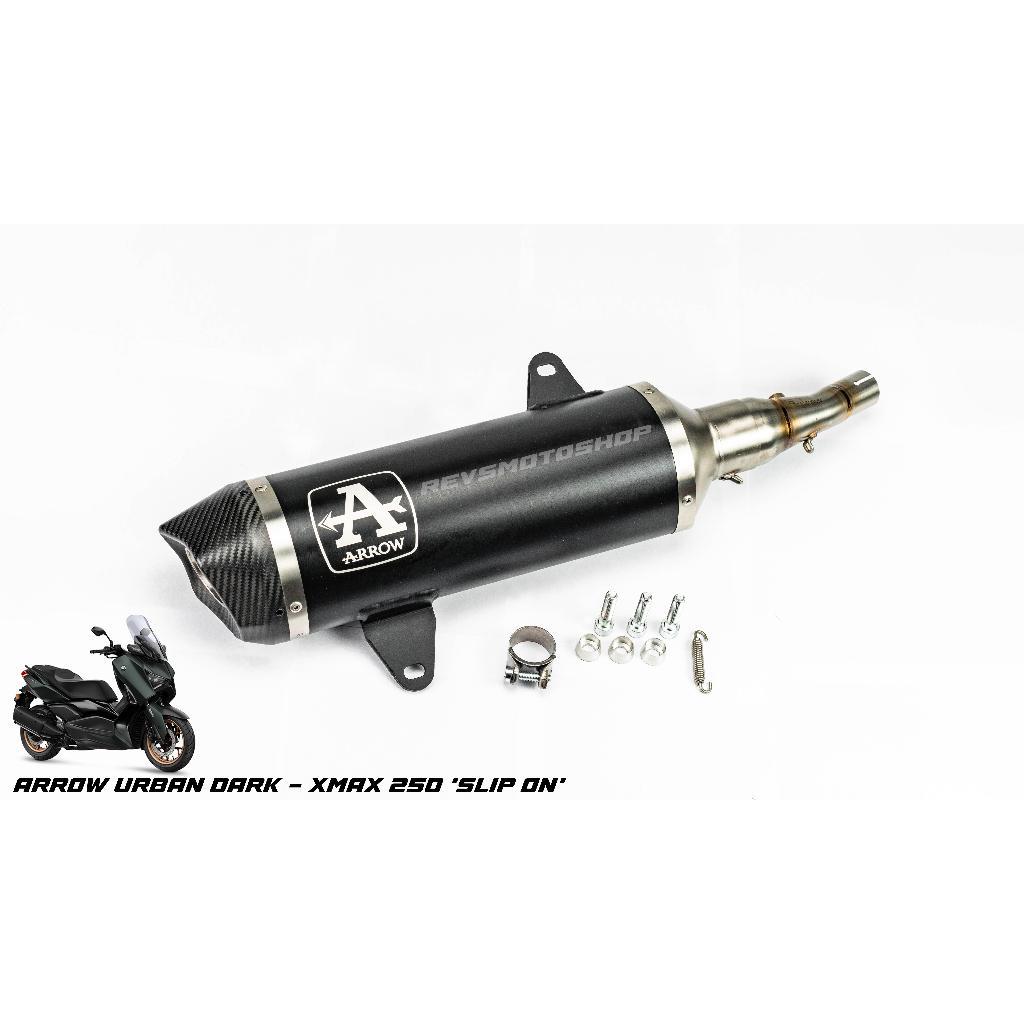 KNALPOT ARROW URBAN DARK SLIP ON YAMAHA XMAX 250 NEW CONNECTED / XMAX OLD - ORIGINAL