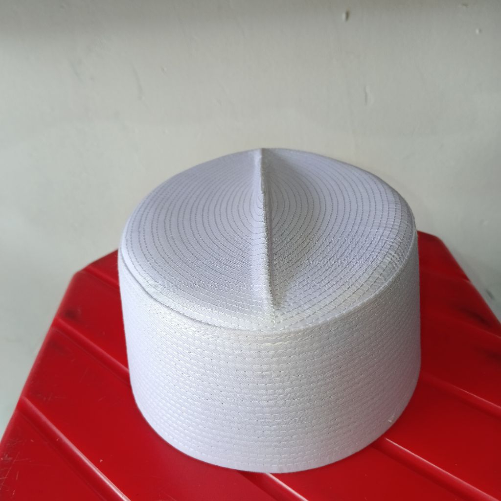 SONGKOK KOPYAH PECI SANTRI PUTIH POLOS | SONGKOK BATOK PUTIH POLOS MURAH