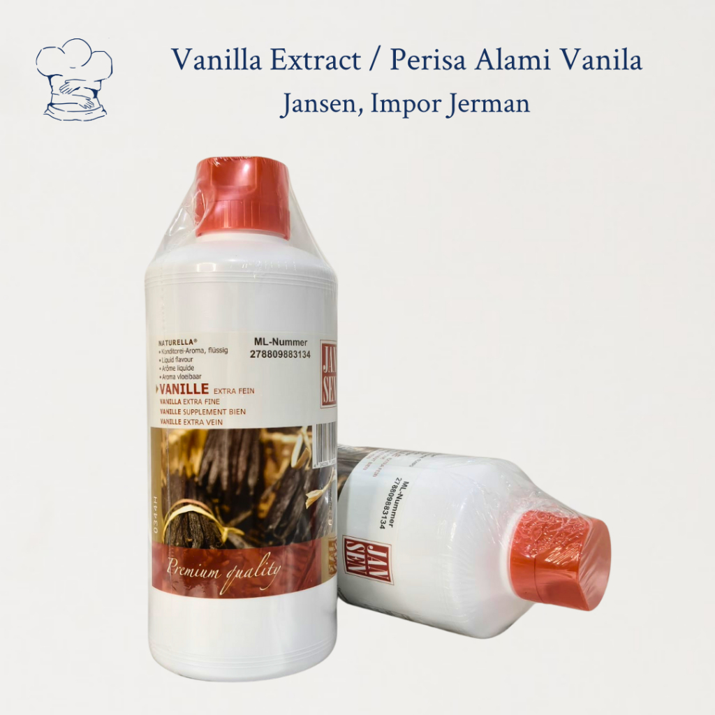 

Jansen Vanila Extra Fine 1lt(1kg) – Ekstrak Vanilla Murni Rasa Premium Impor Jerman