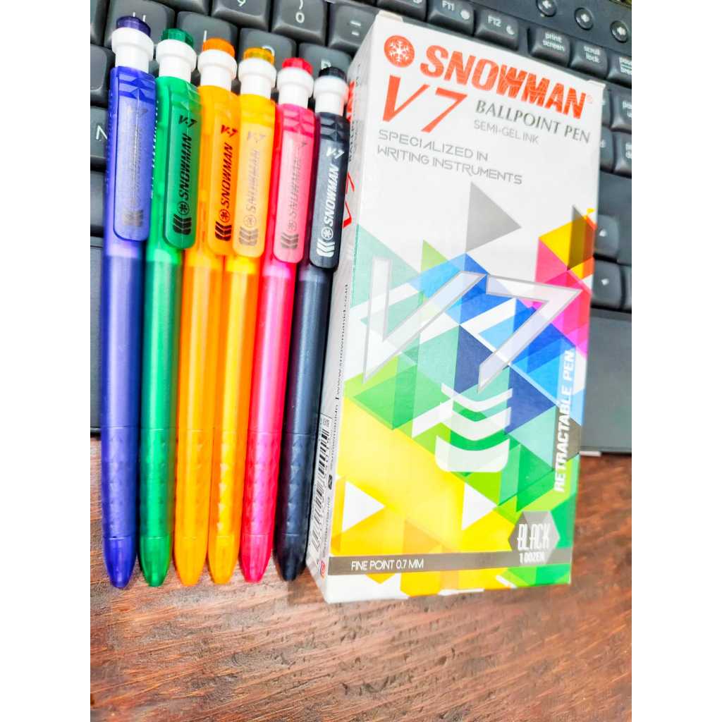 

Pulpen / Ballpen / pen Snowman V-7 0.7mm (1PACK)