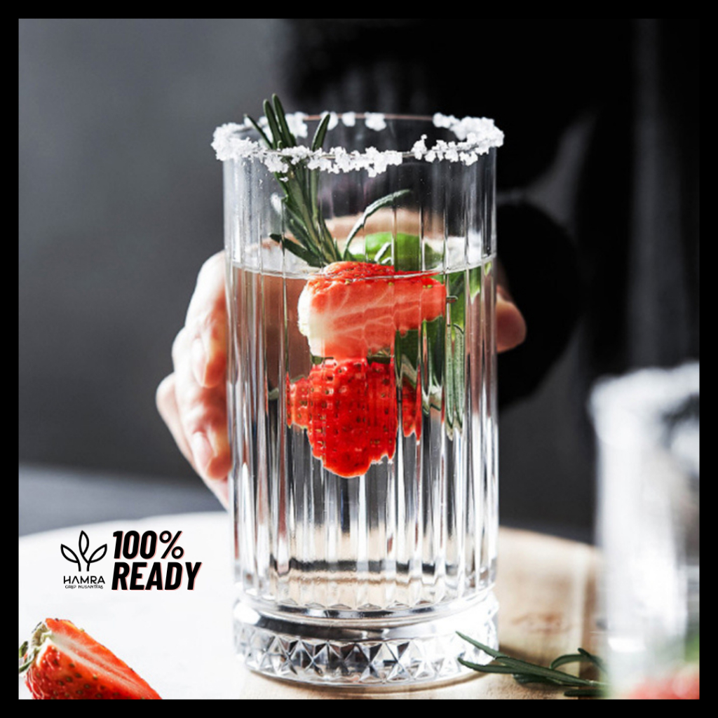 Gelas Jus Aesthetic / Gelas Kopi 445 ml/ Gelas Jus / Gelas Tinggi / Gelas Minuman