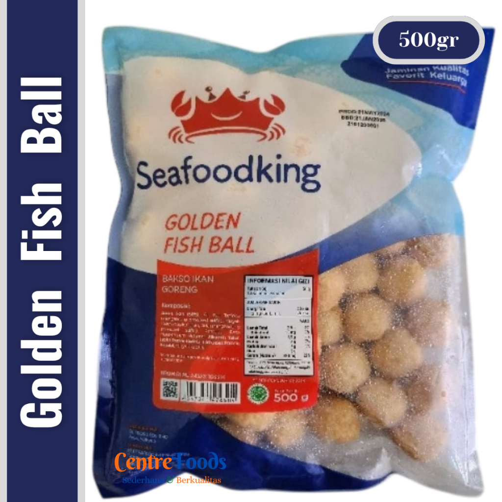 

Bakso Ikan Kecil - Baso Ikan Golden Fish Ball SEAFOOD KING | 500gr [ Harga Per BKS ]