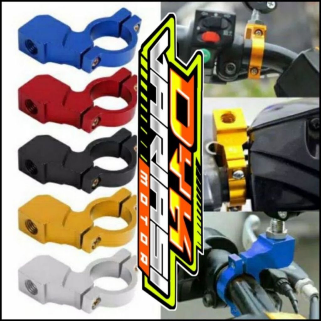 Breket spion dudukan spion kleman universal cnc variasi