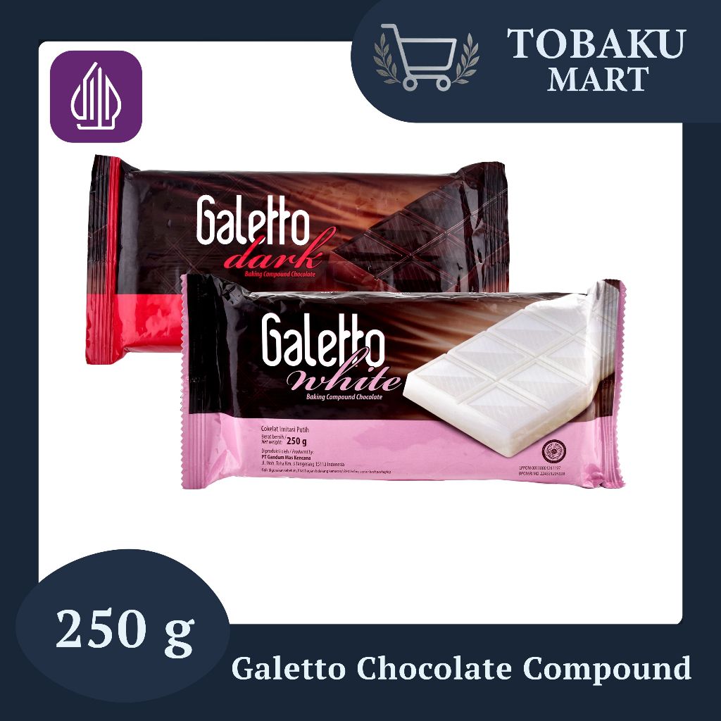 

GALETTO CHOCOLATE COMPOUND 250 GR / COKELAT COMPOUND UNTUK BAKING DAN COATING / COKLAT BATANG SIAP LELEH UNTUK KUE, ROTI, DAN DESSERT