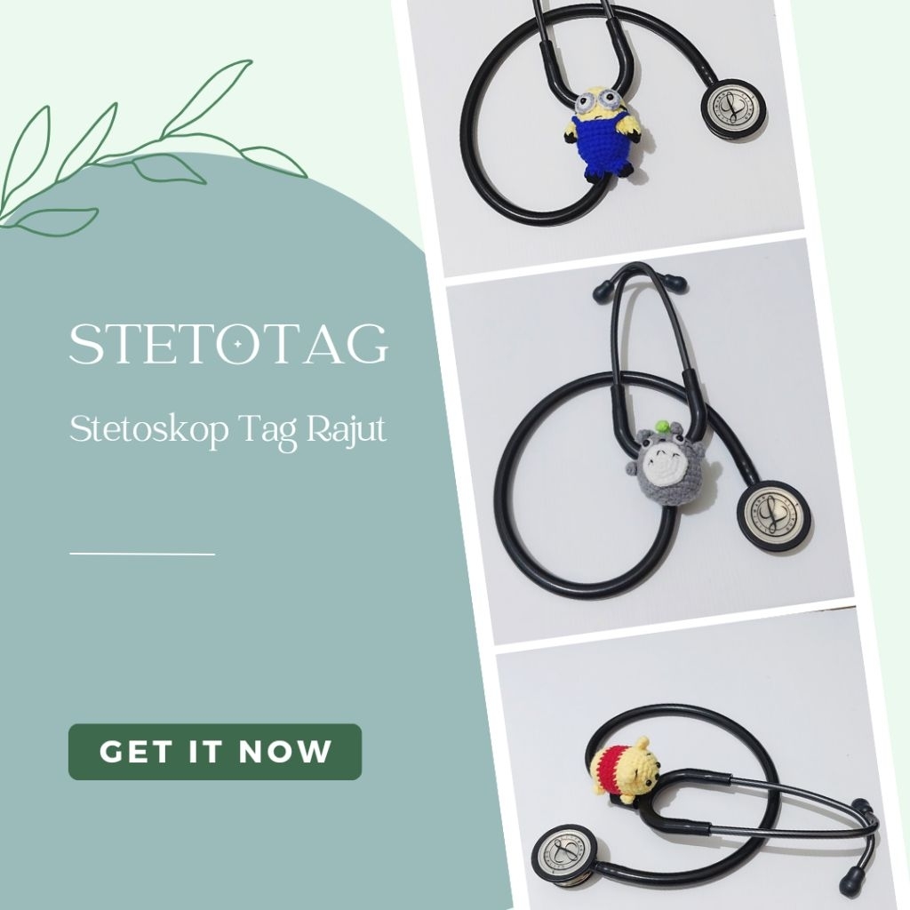 Stetoskop Tag Boneka/Stetoskop Tag Rajut
