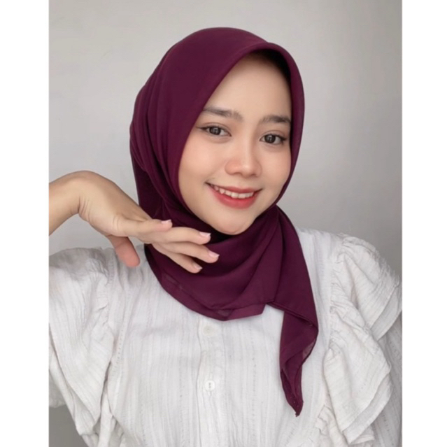 Paris Jadul Premium | Paris Jadul Polos | Kerudung Segi Empat | Kerudung Bahan Paris