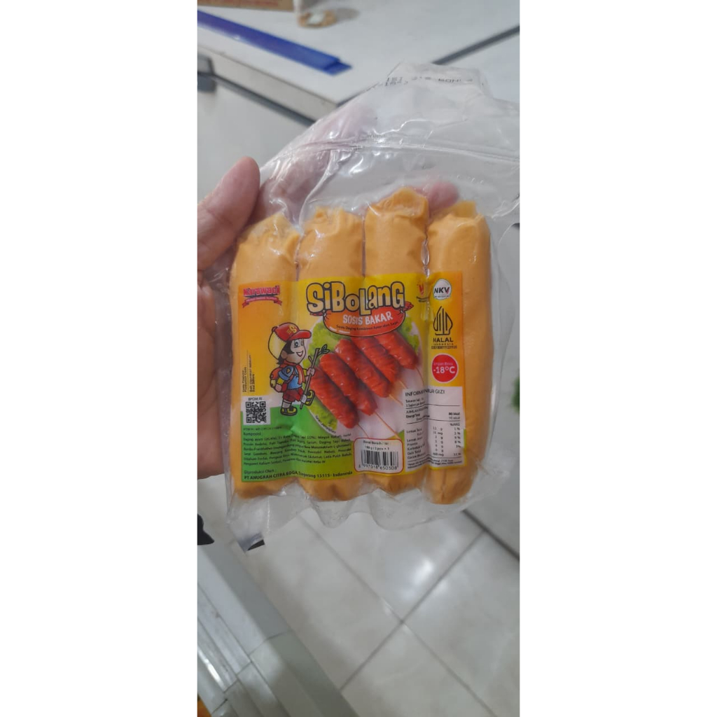 

SOSIS BAKAR SIBOLANG ISI 4 PCS Uk 180 gr