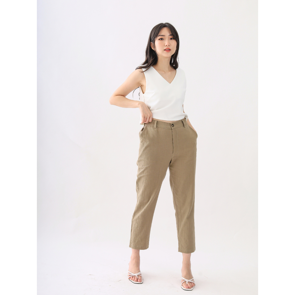Mille Fleur - Lorraine Pants 9 Colors | Celana Panjang Wanita Kantor Casual Regular Size Big Size