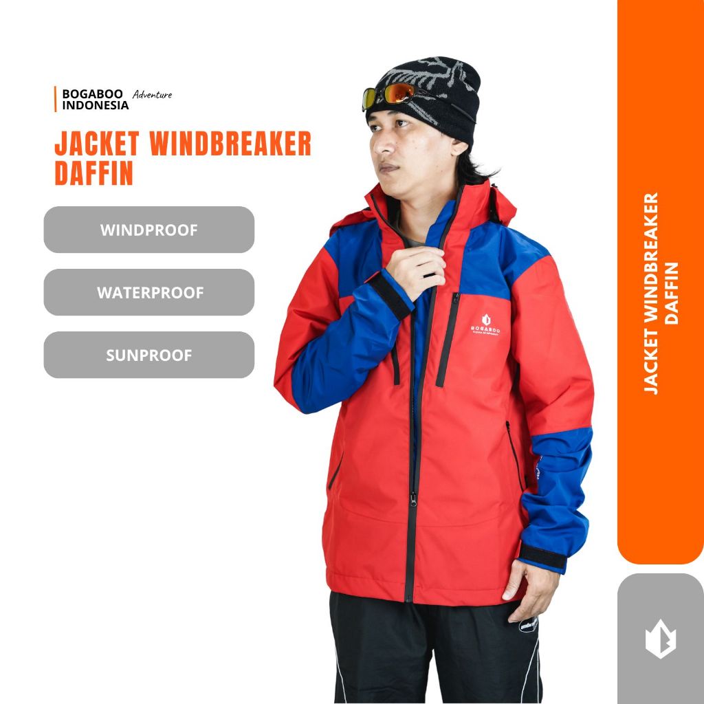 BOGABOO JACKET  DAFFIN WATERPROOF PRIA WANITA - jaket INNER POLAR - JAKET ANTI AIR - JAKET OUTDOOR -