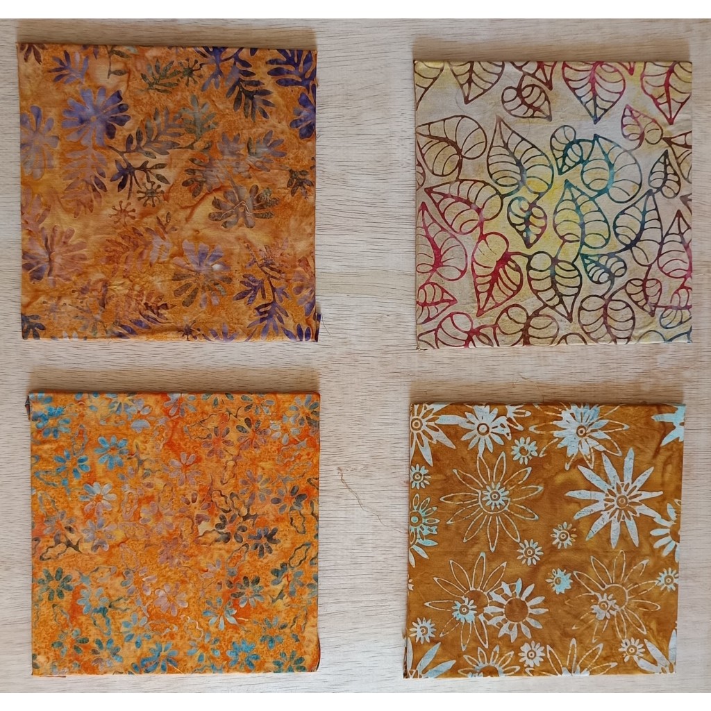 Batik Hiasan Dinding papan kayu mdf paket 4 in 1 Packing Katun Printing Motif Indonesia kado hadiah 