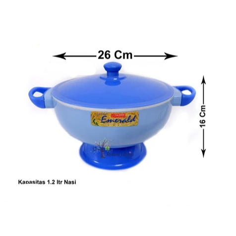 CETING NASI TAHAN PANAS/TEMPAT NASI MODEL THERMOS KHAISHA EMERALD