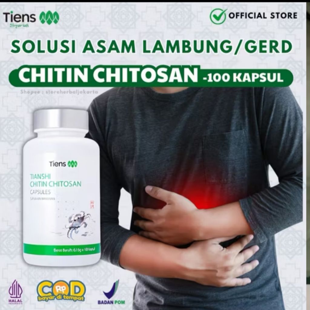 [COD]TIANSHI CHITIN CHITOSAN | MENURUNKAN ASAM LAMBUNG | GERD ANXIETY/MAAG