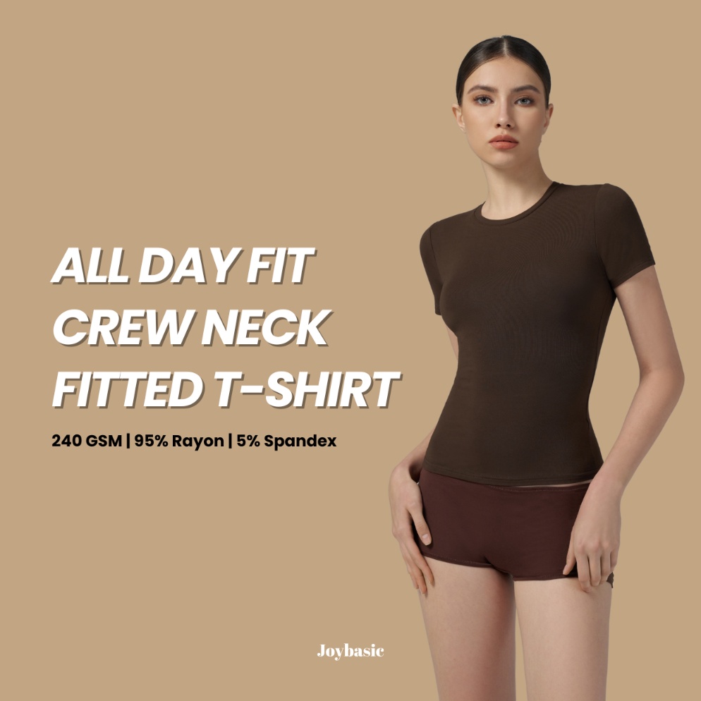 KODE E59C Joybasic All Day Fit Crew Neck Fitted Tshirt