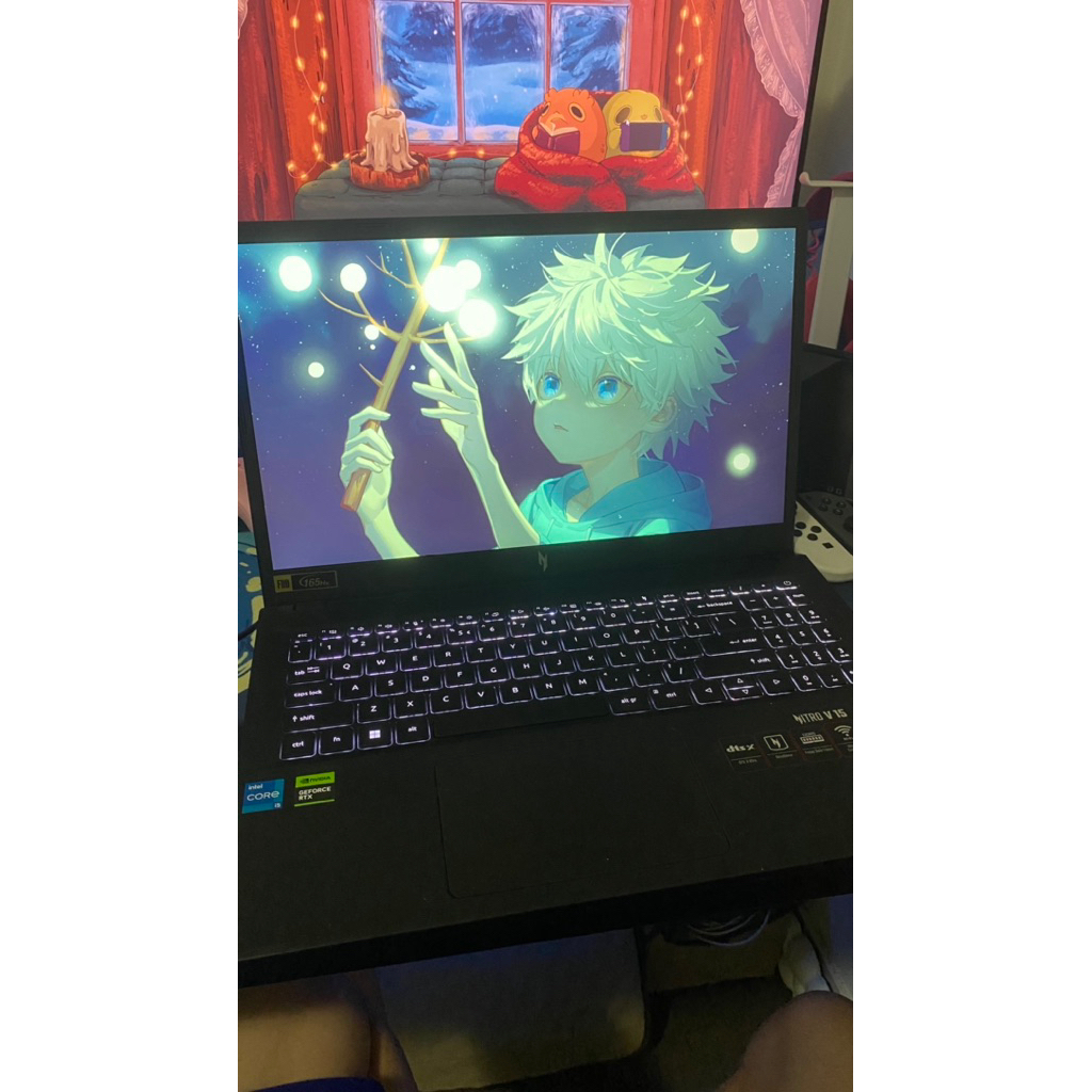 Acer Nitro V15 RTX 4050 Ram i5 13th gen 16gb ssd 512gb laptop gaming bekas second like new terbaru b