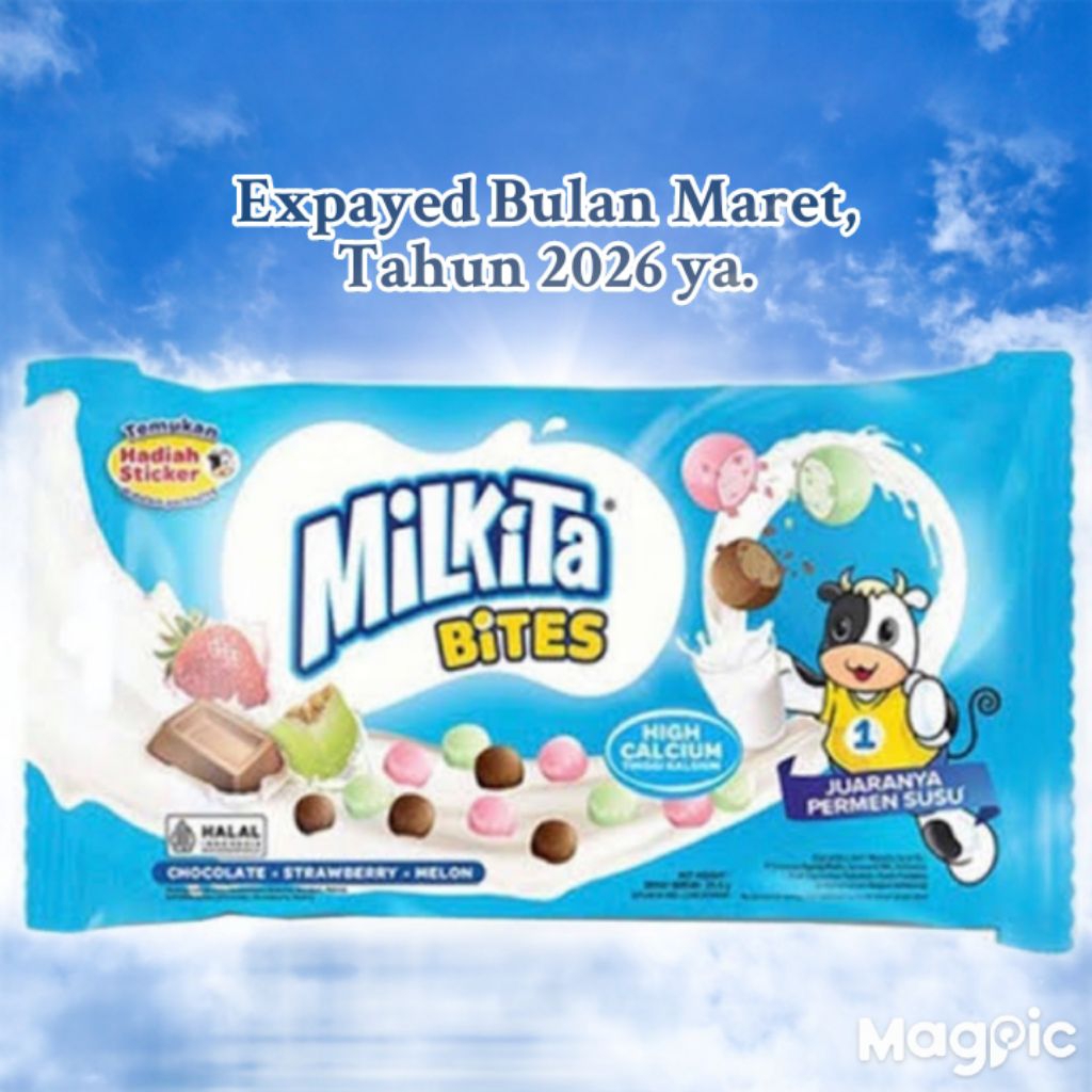

Permen Milkita Bites Tinggi Kalsium Dengan Varian Aneka Rasa Di dalam nya Kemasan 24 Gram Expayed Tahun 2026