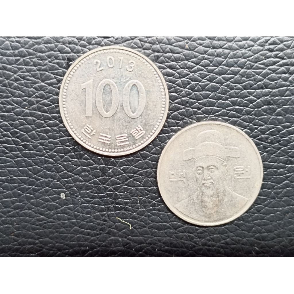 koleksi koin korea Selatan 100 won krw
