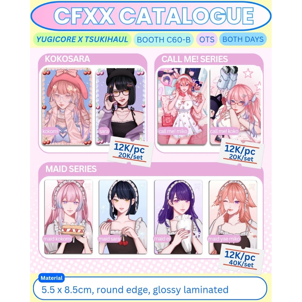 Genshin Impact Photocard | Genshin Fanmerch | @yugicore