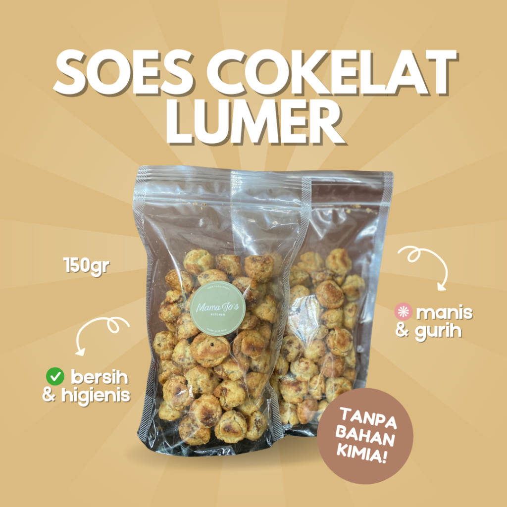 

Soes Coklat Premium by Mama Jo's Kitchen - Sus Cokelat - Makanan Ringan - Jajanan Ringan - Snack Ringan - Cemilan Ringan