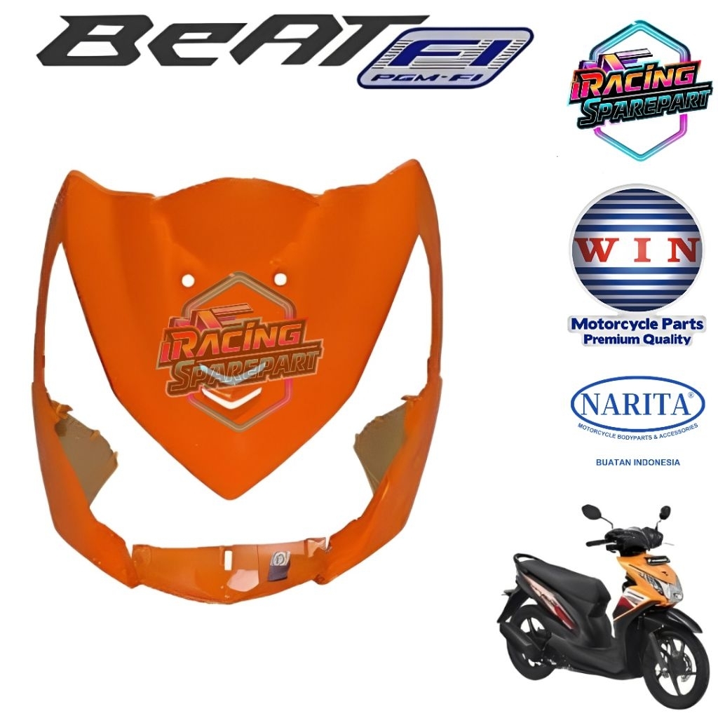 Tameng Depan Beat FI 2015 Orange