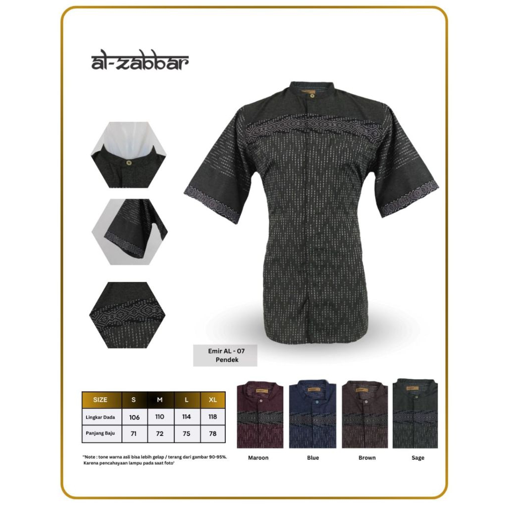 KEMKO (KEMEJA KOKO) AL ZABBAR LENGAN PENDEK